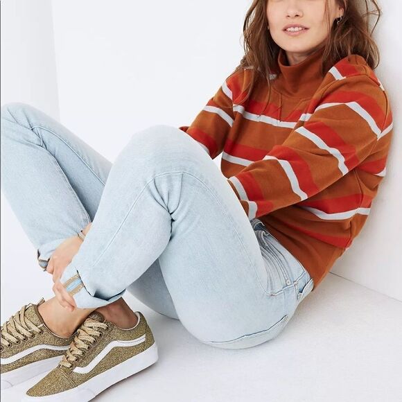 Madewell Striped Turtleneck Sweater - Picture 2 of 10